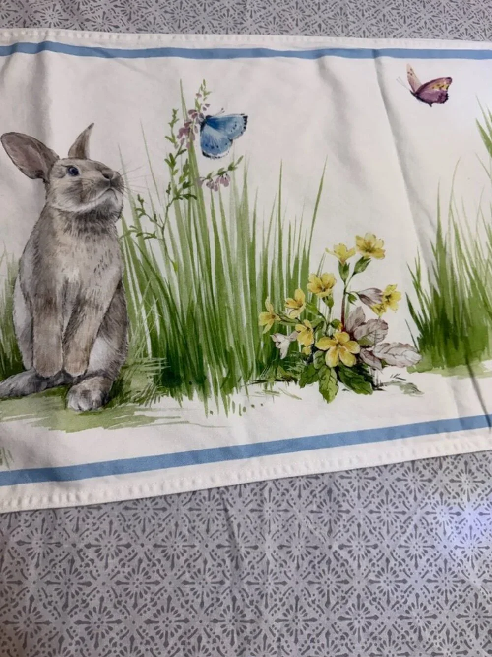 Williams Sonoma Easter Bunny Table Runner 16x100